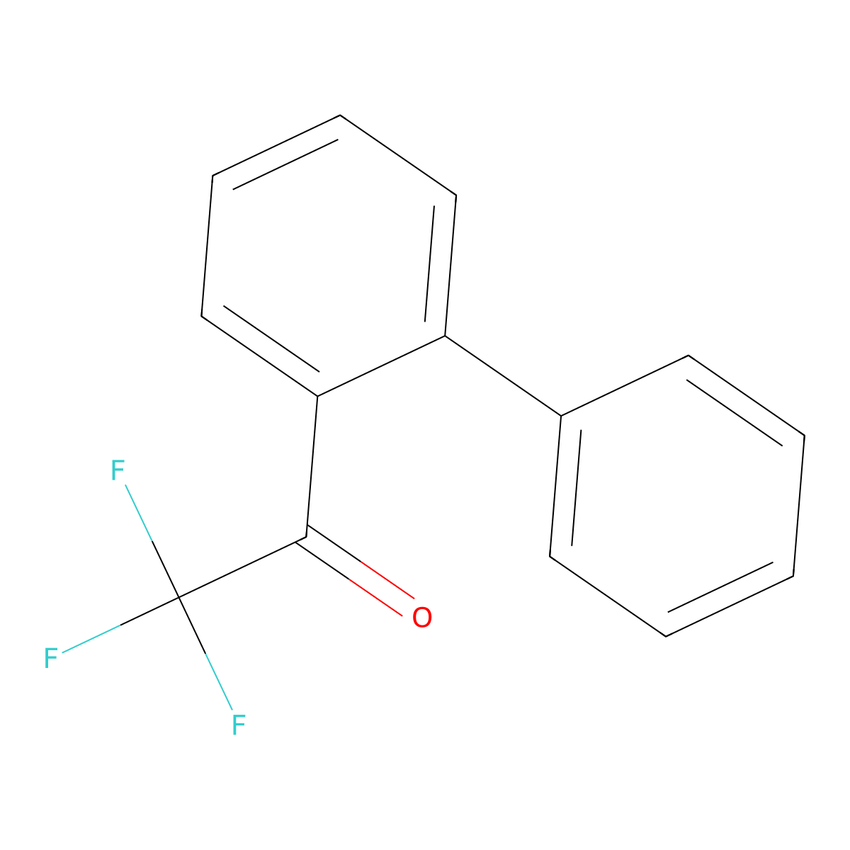 2-(Trifluoroacetyl)biphenyl molecular structure, CAS 302912-29-4