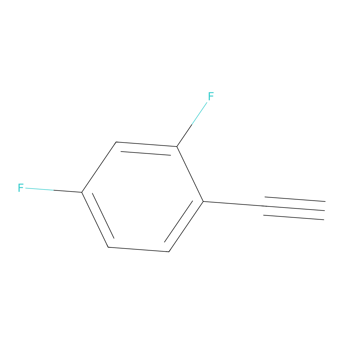 1-Ethynyl-2,4-difluorobenzene molecular structure, CAS 302912-34-1