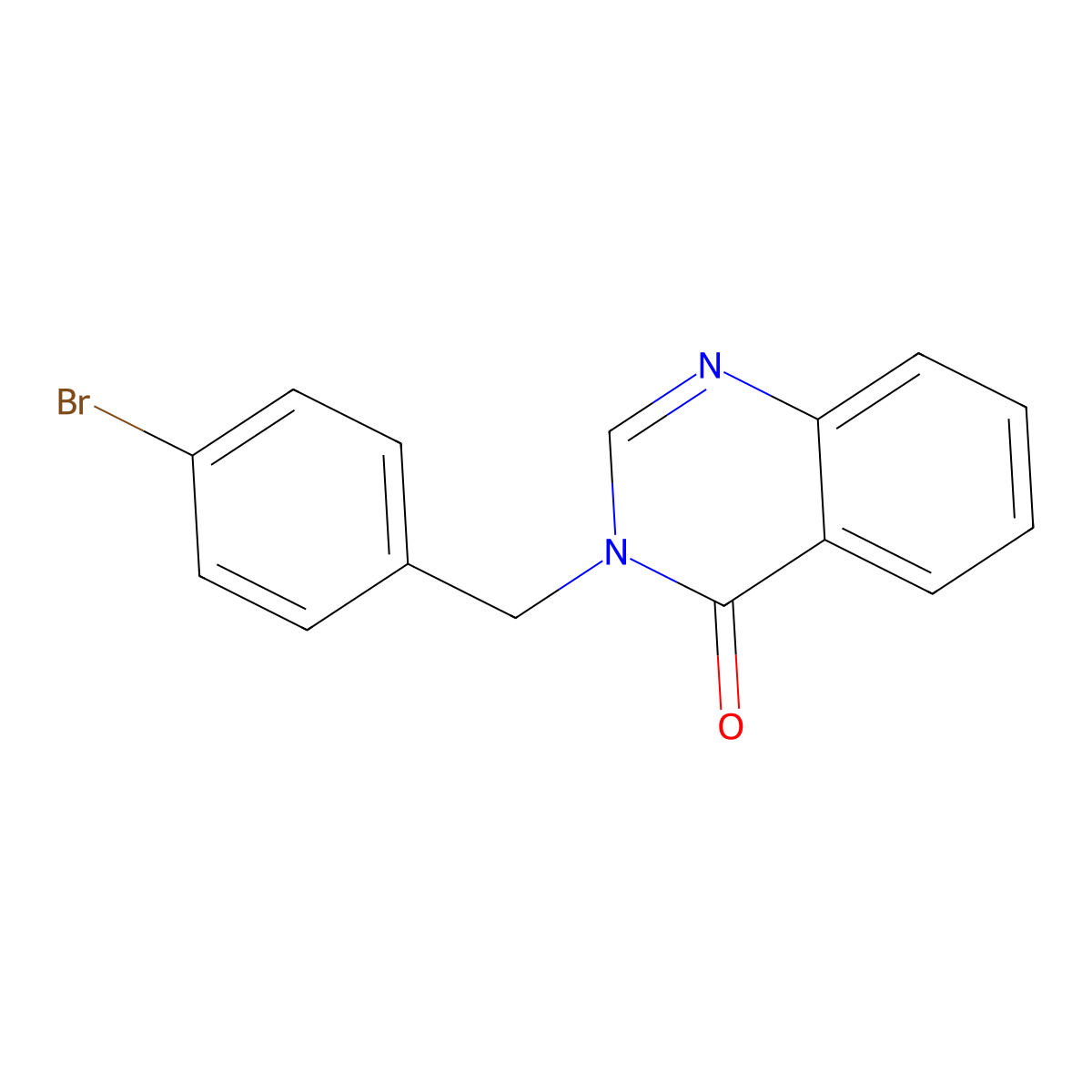 3-(4-Bromobenzyl)-4(3H)-quinazolinone molecular structure, CAS 302913-19-5
