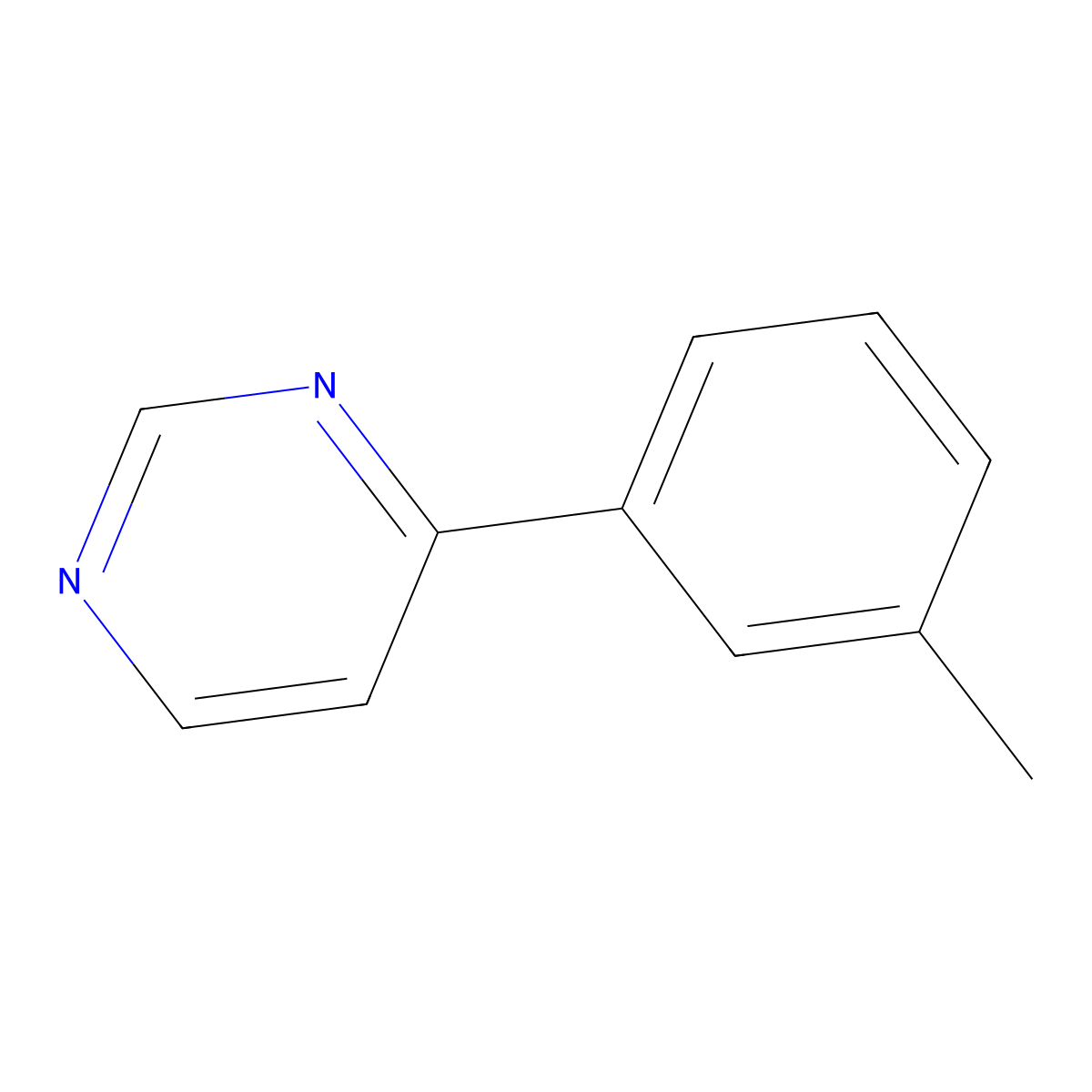 4-(3-Methylphenyl)pyrimidine molecular structure, CAS 302913-74-2