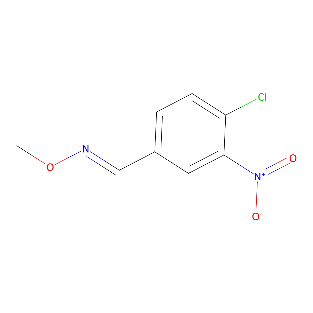 (E)-[(4-chloro-3-nitrophenyl)methylidene](methoxy)amine molecular structure, CAS 302921-92-2