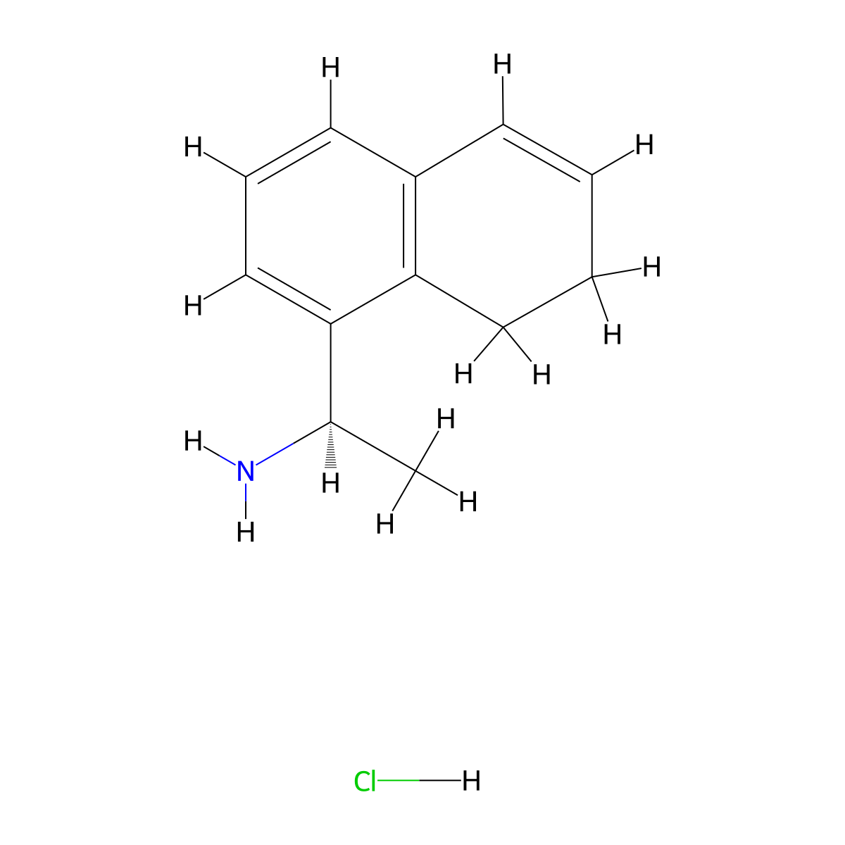 (R)-1-(7,8-Dihydronaphthalen-1-yl)ethan-1-amine hydrochloride molecular structure, CAS 3029247-60-4