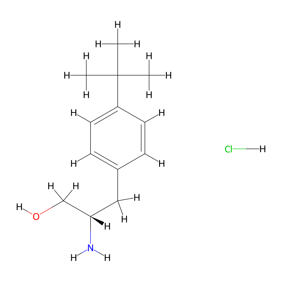 (S)-2-Amino-3-(4-(tert-butyl)phenyl)propan-1-ol hydrochloride molecular structure, CAS 3029247-74-0