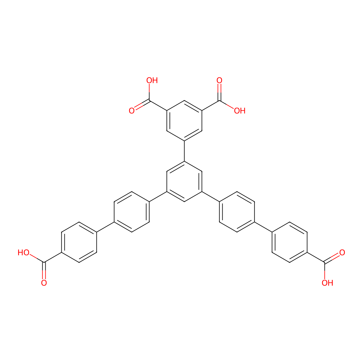5''-(3,5-Dicarboxyphenyl)-[1,1':4',1'':3'',1''':4''',1''''-quinquephenyl]-4,4''''-dicarboxylic acid molecular structure, CAS 3029263-03-1