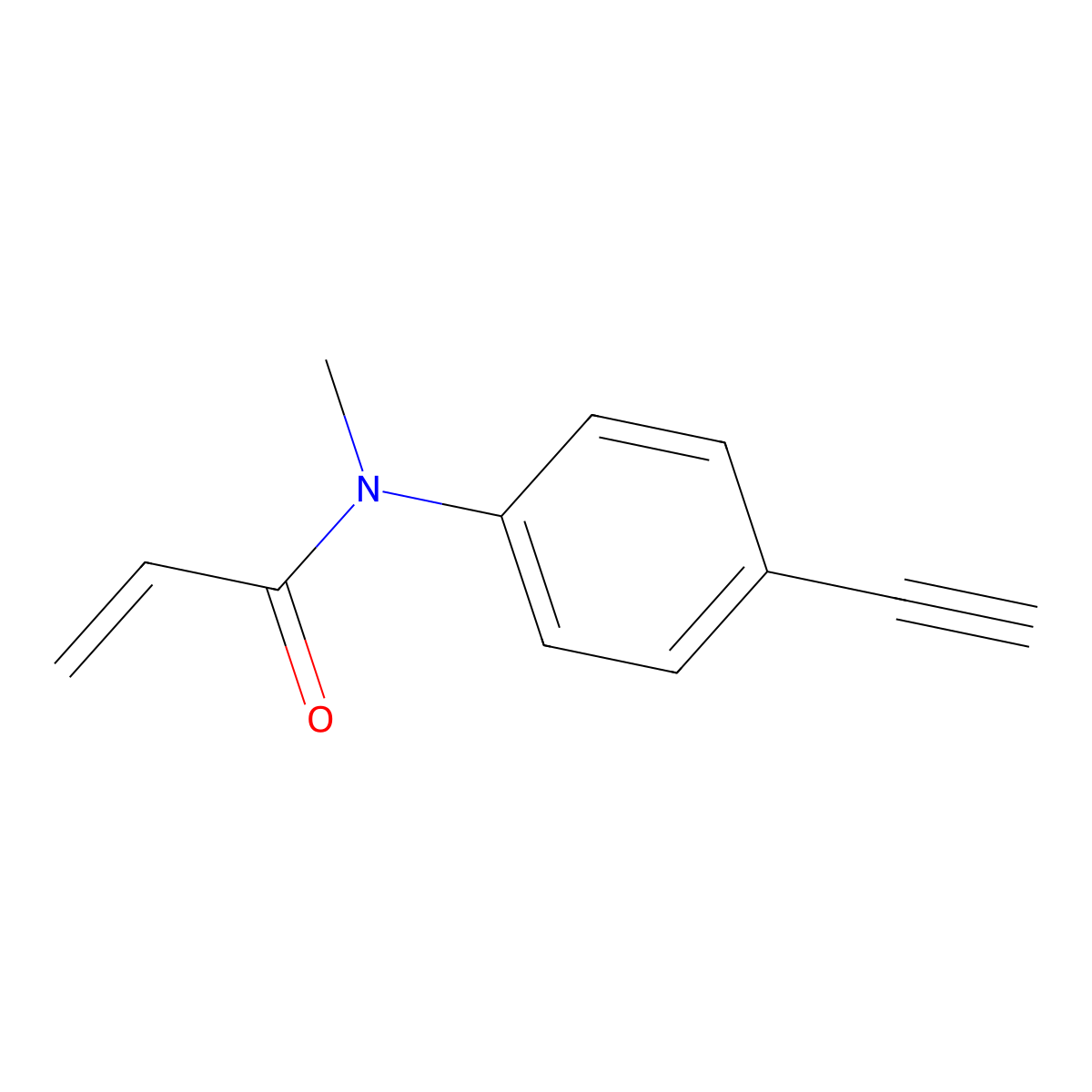N-(4-Ethynylphenyl)-N-methylacrylamide molecular structure, CAS 3029263-19-9