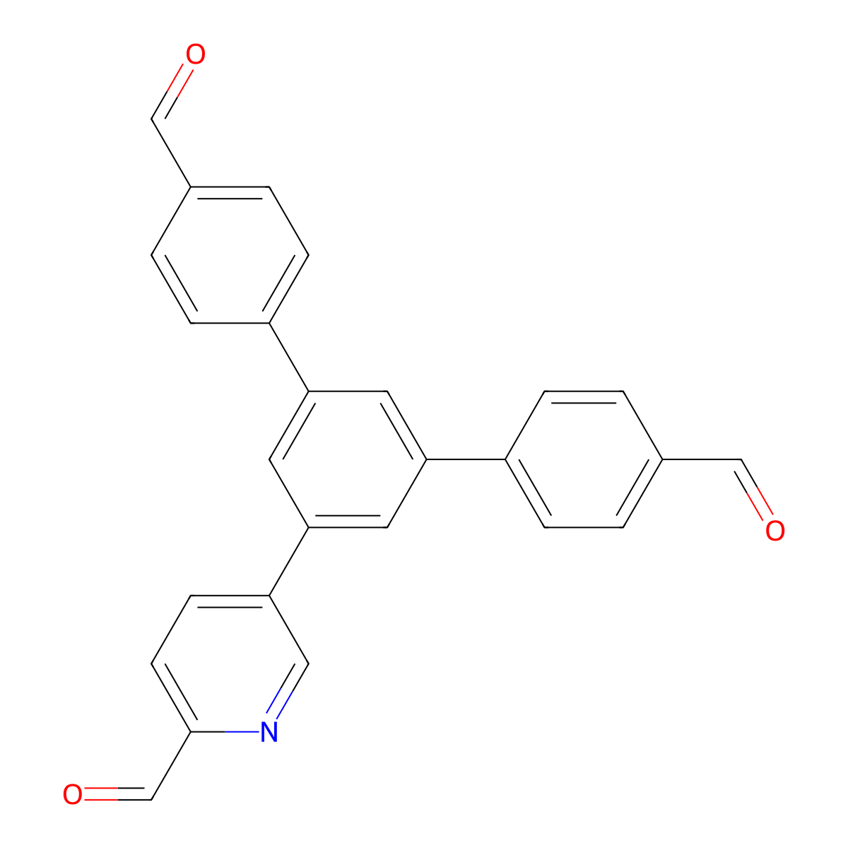 5'-(6-Formylpyridin-3-yl)-[1,1':3',1''-terphenyl]-4,4''-dicarbaldehyde molecular structure, CAS 3029269-73-3