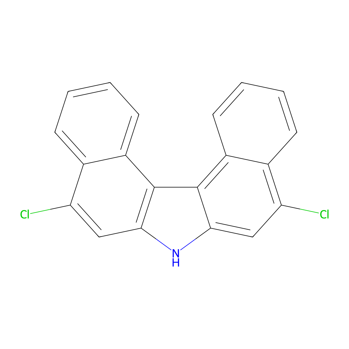 5,9-Dichloro-7H-dibenzo[c,g]carbazole molecular structure, CAS 3029269-77-7