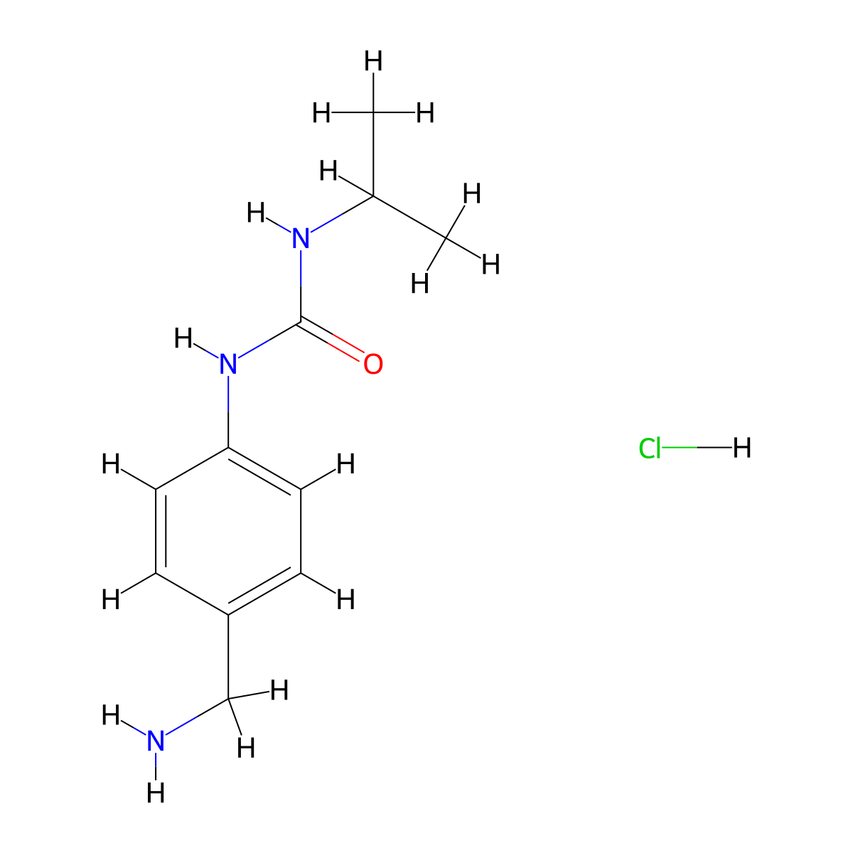 1-(4-(Aminomethyl)phenyl)-3-isopropylurea hydrochloride molecular structure, CAS 3029269-82-4
