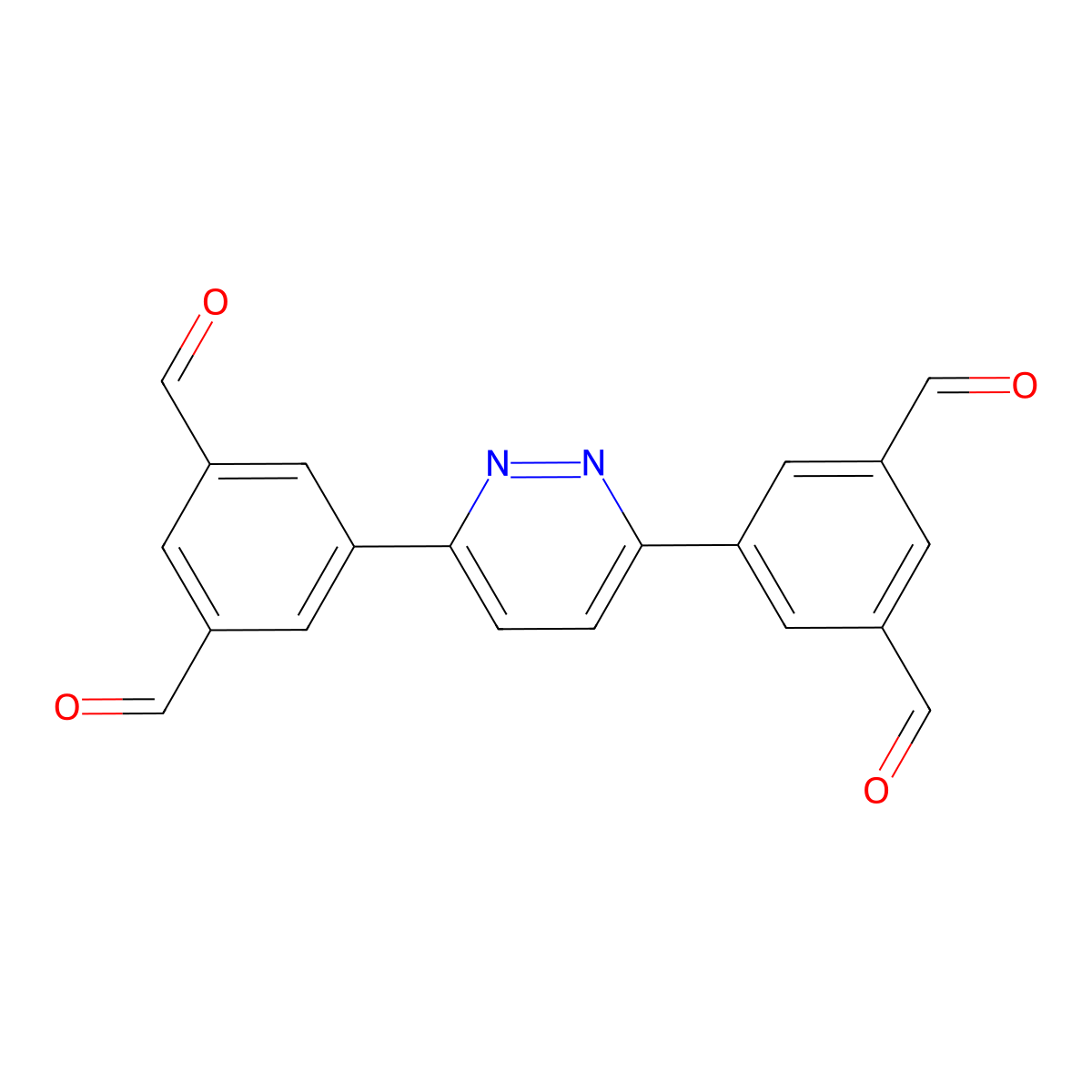 5,5'-(Pyridazine-3,6-diyl)diisophthalaldehyde molecular structure, CAS 3029269-86-8