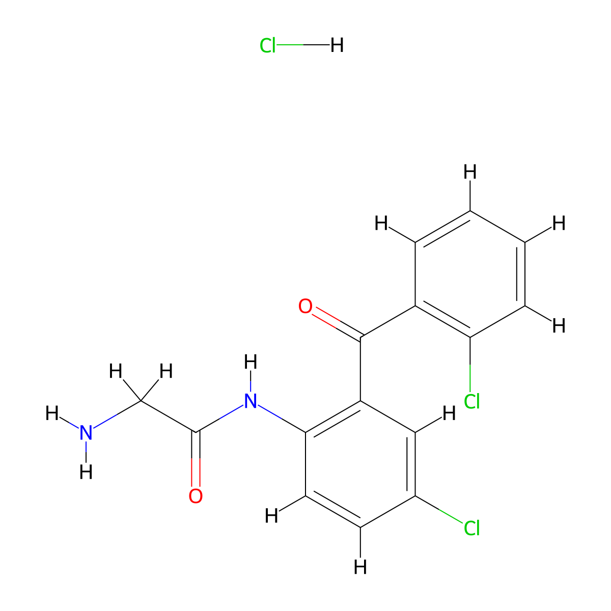 Delorazepam Uncyclized Intermediate (hydrochloride) molecular structure, CAS 3029269-95-9