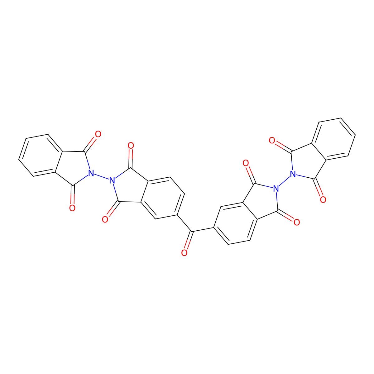 2-(1,3-Dioxoisoindol-2-yl)-5-[2-(1,3-dioxoisoindol-2-yl)-1,3-dioxoisoindole-5-carbonyl]isoindole-1,3-dione molecular structure, CAS 302927-04-4