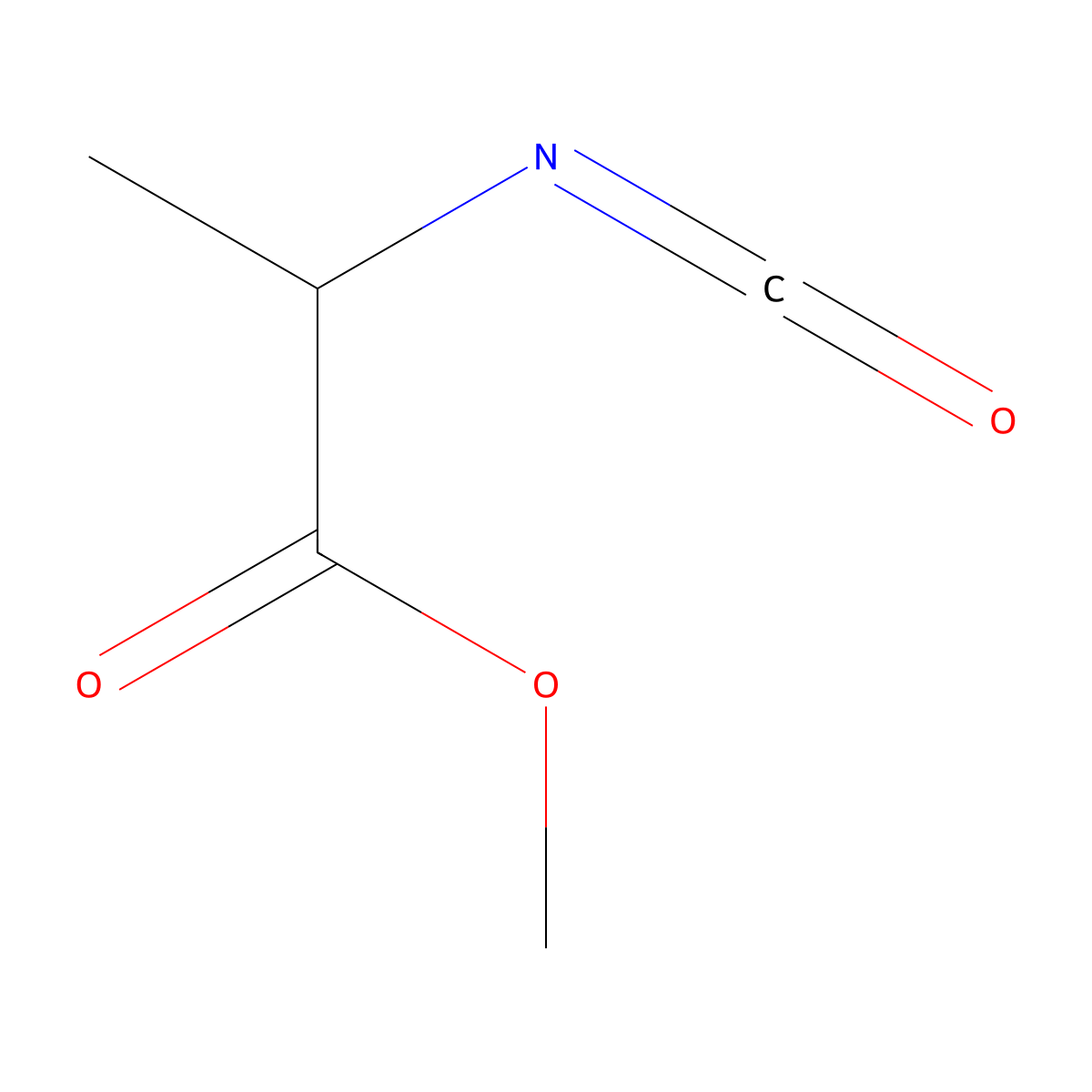 methyl (2S)-2-isocyanatopropanoate molecular structure, CAS 30293-82-4