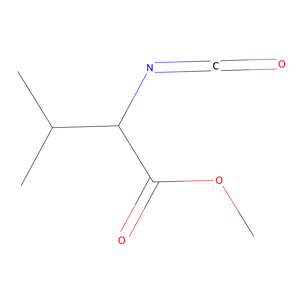 Methyl (S)-(-)-2-Isocyanato-3-methylbutyrate molecular structure, CAS 30293-86-8