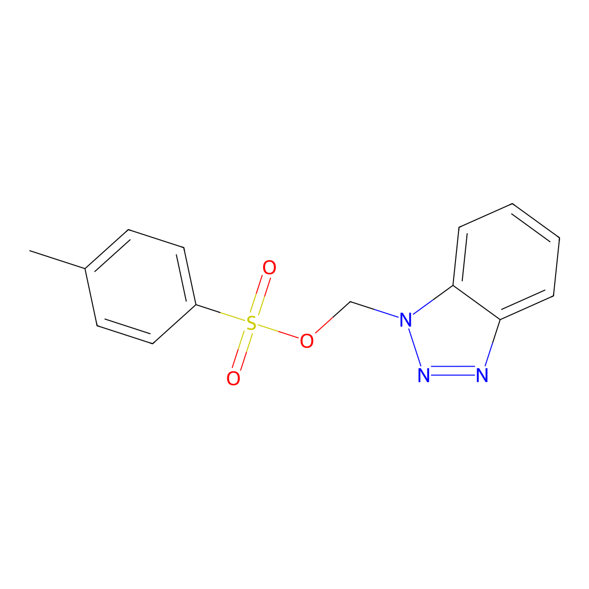 Benzotriazol-1-ylmethyl 4-methylbenzenesulfonate molecular structure, CAS 302931-53-9