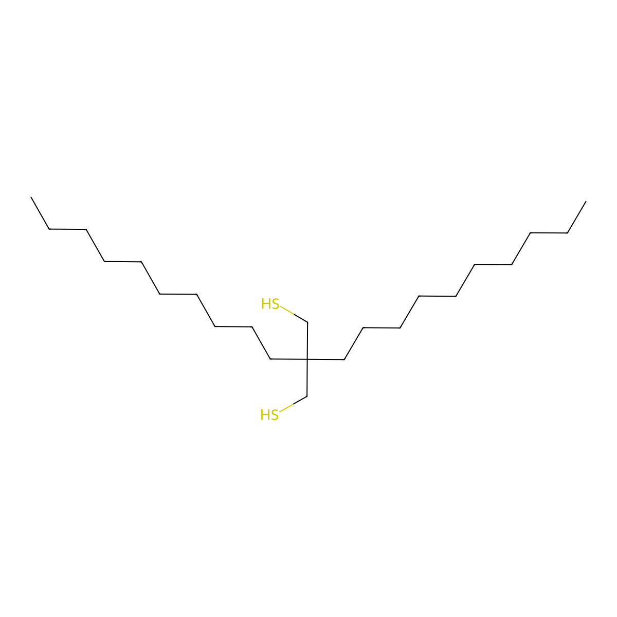 2,2-Bis(decyl)propane-1,3-dithiol molecular structure, CAS 302931-65-3