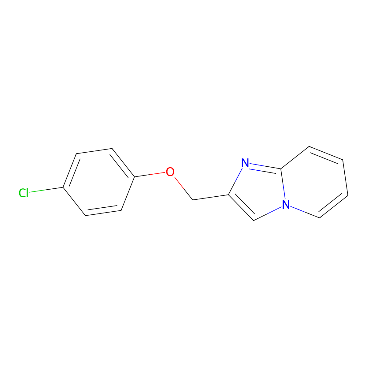 2-(4-Chloro-phenoxymethyl)-imidazo[1,2-a]pyridine molecular structure, CAS 302935-33-7