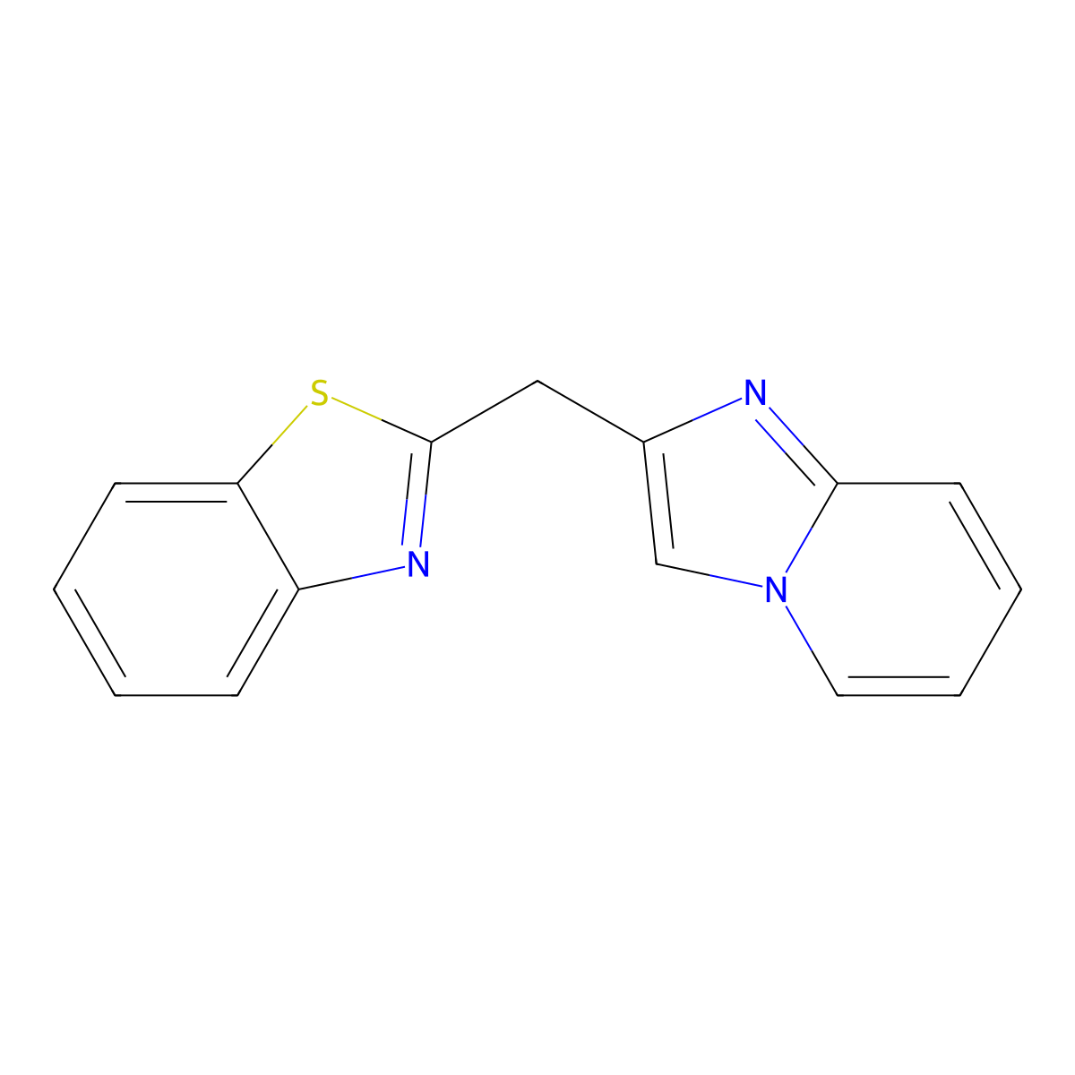 2-(Imidazo[1,2-a]pyridin-2-ylmethyl)-1,3-benzothiazole molecular structure, CAS 302935-49-5