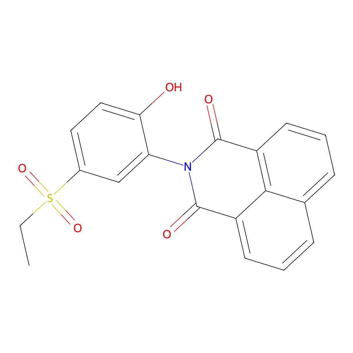 2-(5-Ethylsulfonyl-2-hydroxyphenyl)benzo[de]isoquinoline-1,3-dione molecular structure, CAS 302937-66-2