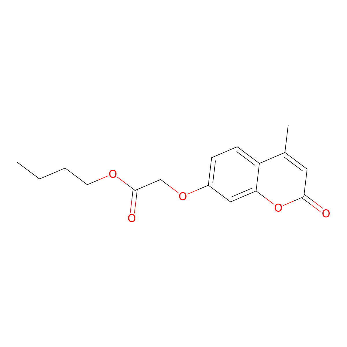 Butyl 2-(4-methyl-2-oxochromen-7-yl)oxyacetate molecular structure, CAS 302937-82-2