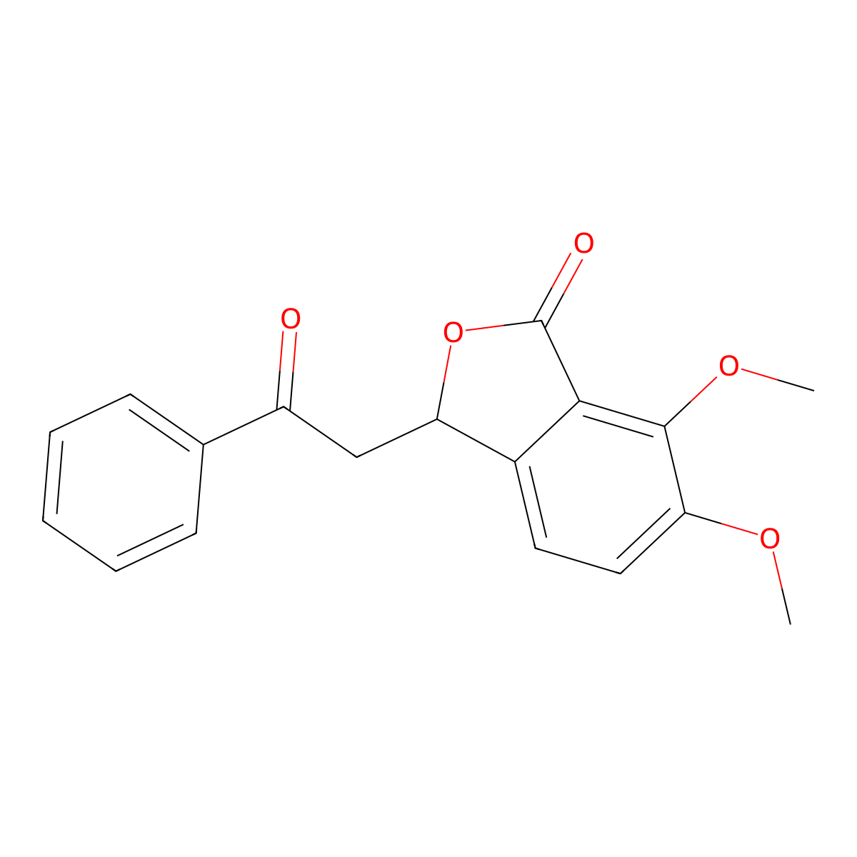 6,7-dimethoxy-3-(2-oxo-2-phenylethyl)-2-benzofuran-1(3H)-one molecular structure, CAS 302938-38-1