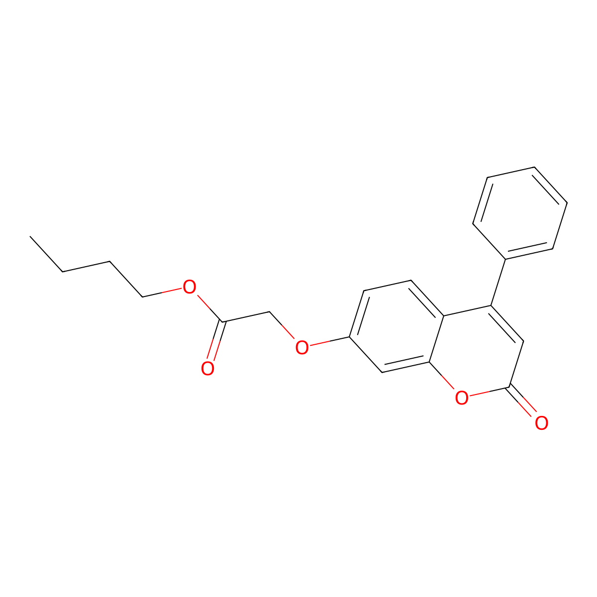 butyl [(2-oxo-4-phenyl-2H-chromen-7-yl)oxy]acetate molecular structure, CAS 302939-33-9