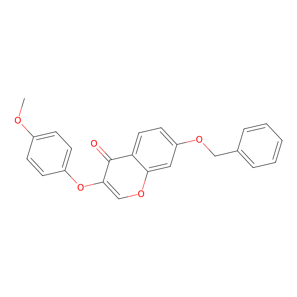 7-(benzyloxy)-3-(4-methoxyphenoxy)-4H-chromen-4-one molecular structure, CAS 302951-14-0