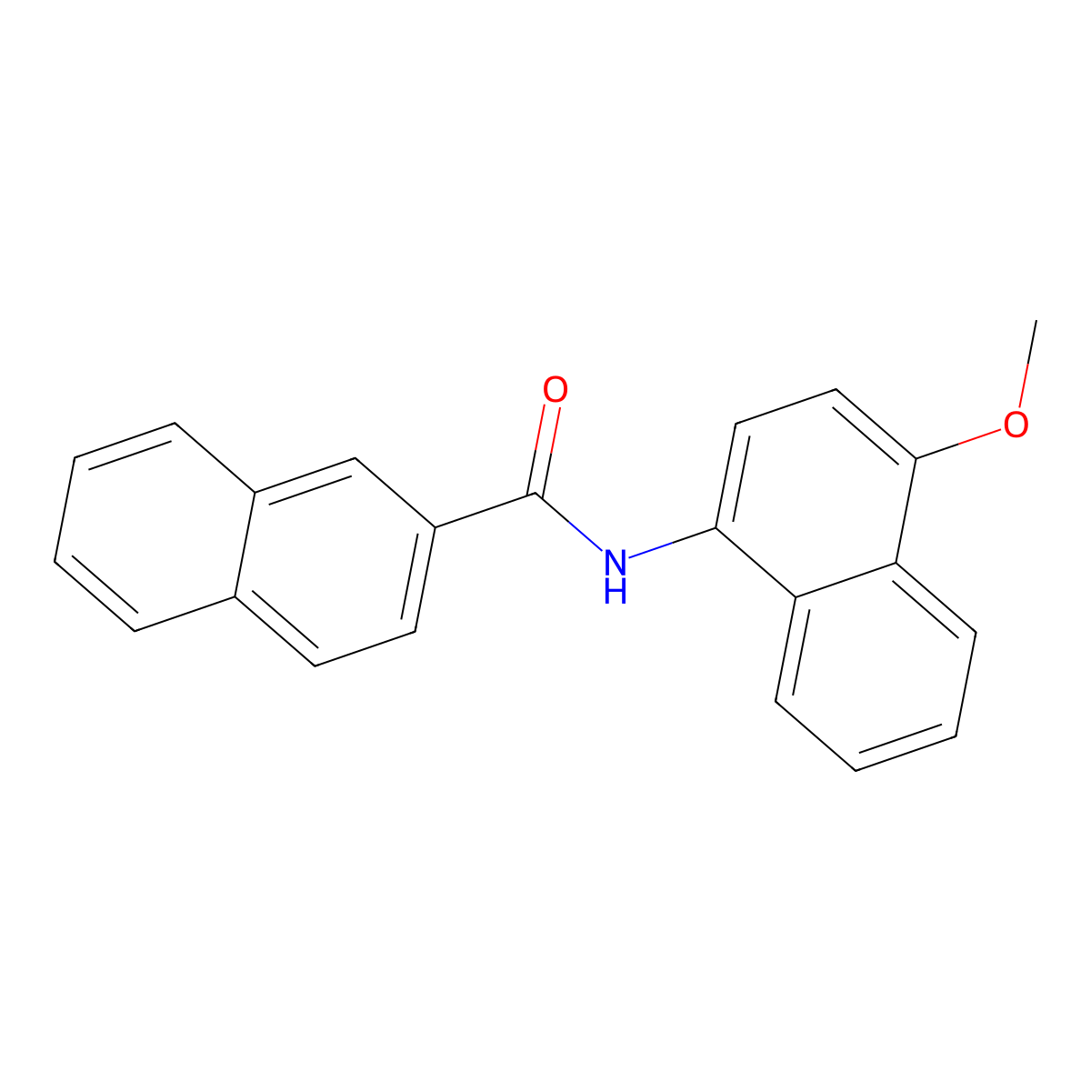 N-(4-methoxynaphthalen-1-yl)naphthalene-2-carboxamide molecular structure, CAS 302951-51-5