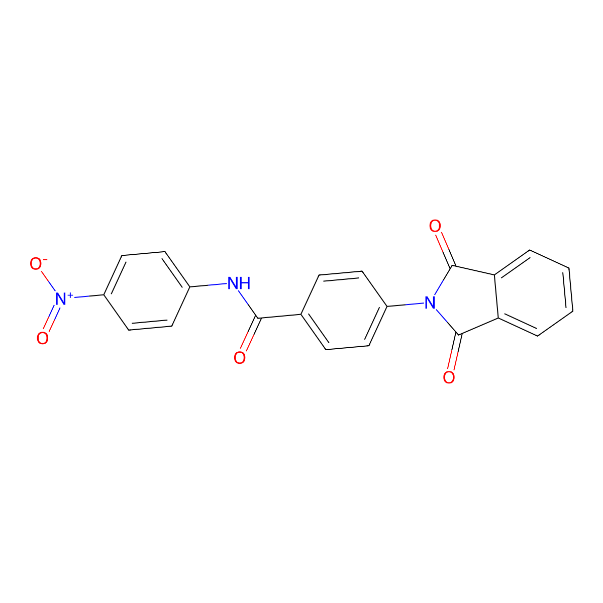 4-(1,3-dioxo-1,3-dihydro-2H-isoindol-2-yl)-N-(4-nitrophenyl)benzamide molecular structure, CAS 302953-42-0