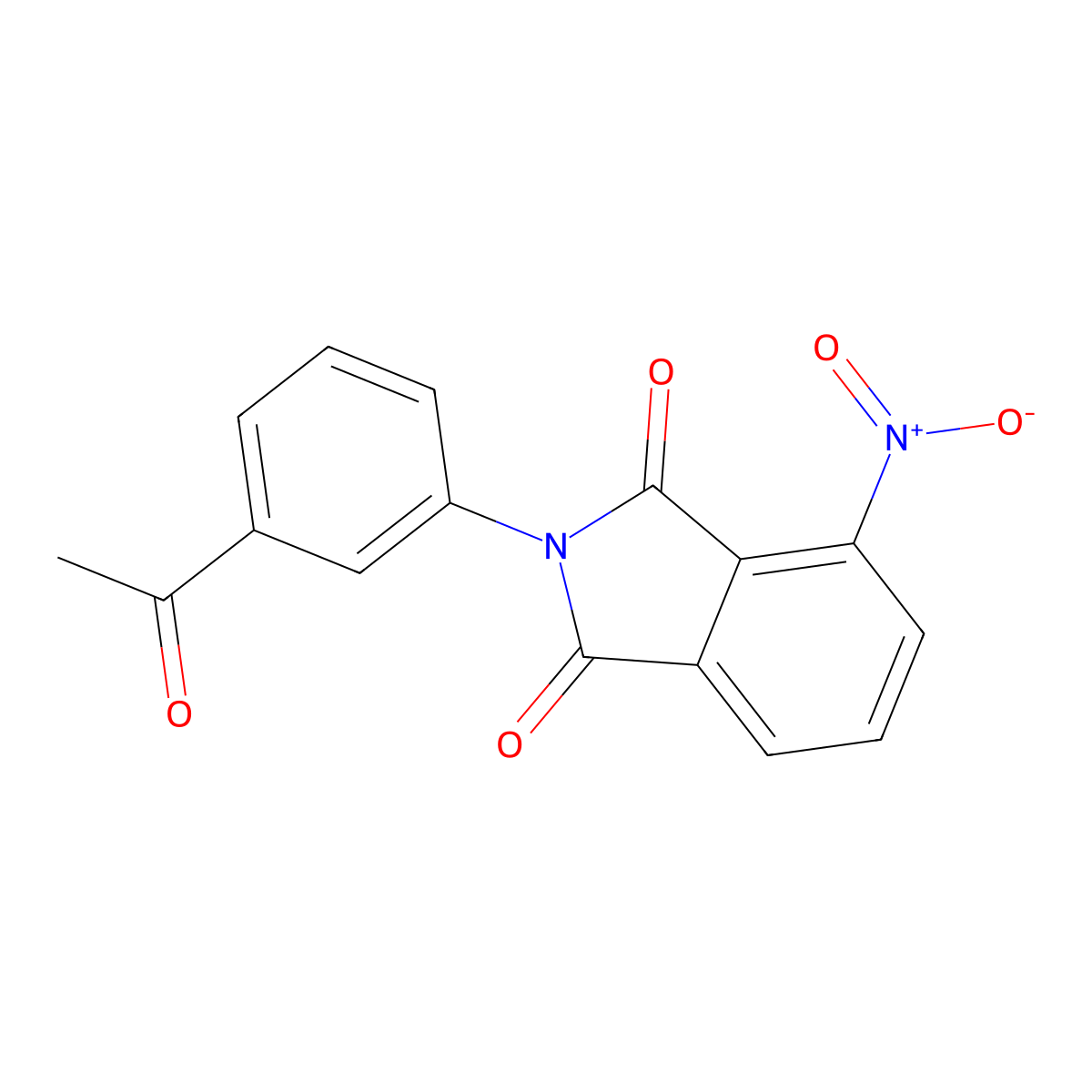 2-(3-acetylphenyl)-4-nitro-1H-isoindole-1,3(2H)-dione molecular structure, CAS 302953-50-0