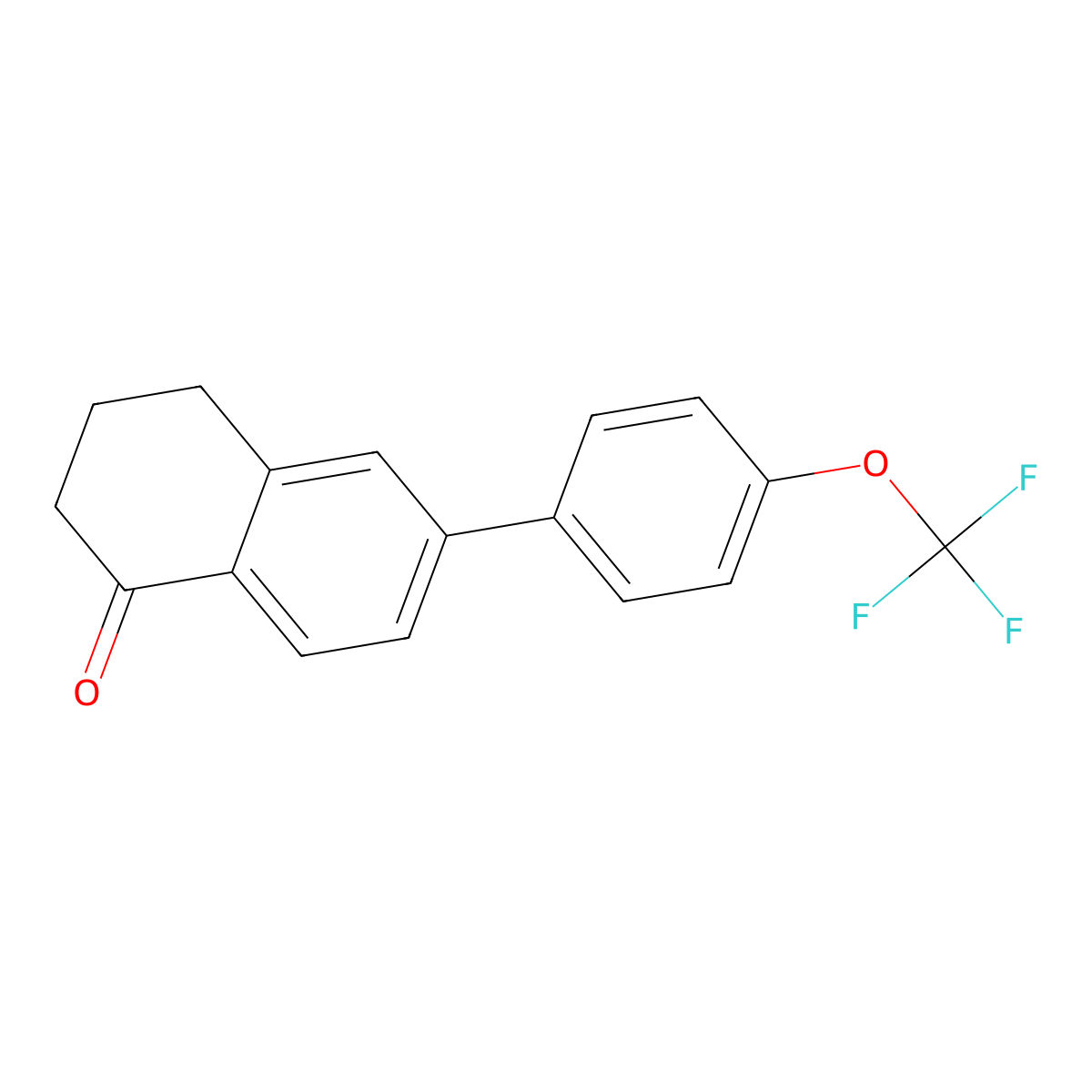 6-(4-(Trifluoromethoxy)phenyl)-3,4-dihydronaphthalen-1(2H)-one molecular structure, CAS 3029677-36-6
