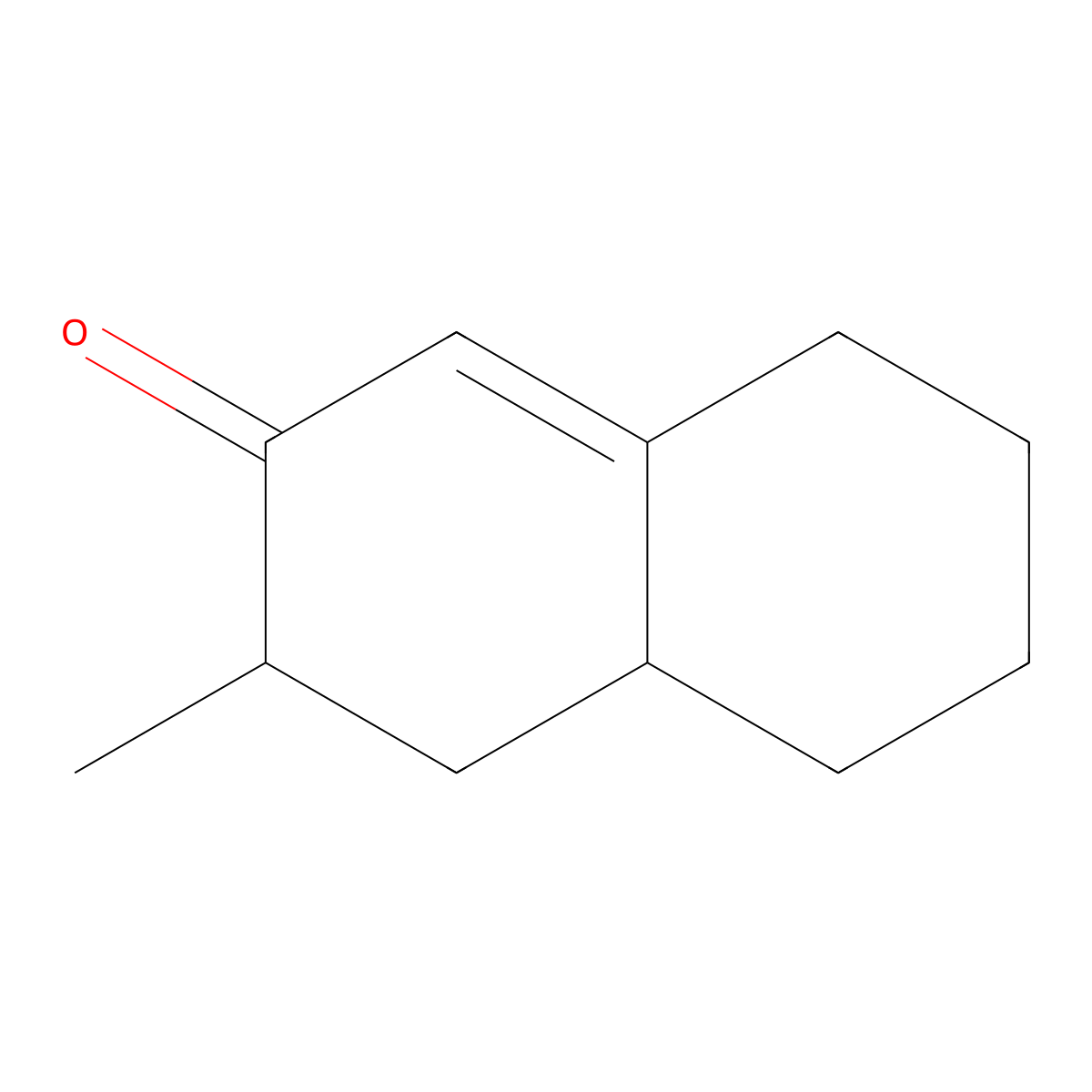 2(3H)-Naphthalenone, 4,4a,5,6,7,8-hexahydro-3-methyl- molecular structure, CAS 30297-14-4