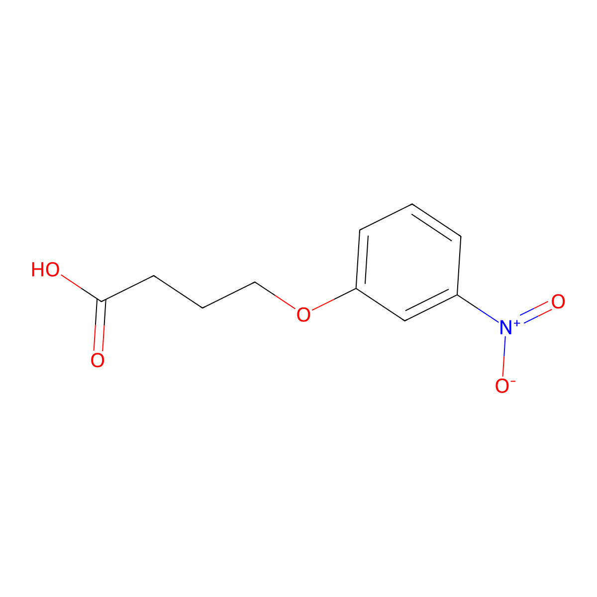 4-(3-Nitrophenoxy)butanoic acid molecular structure, CAS 30297-87-1