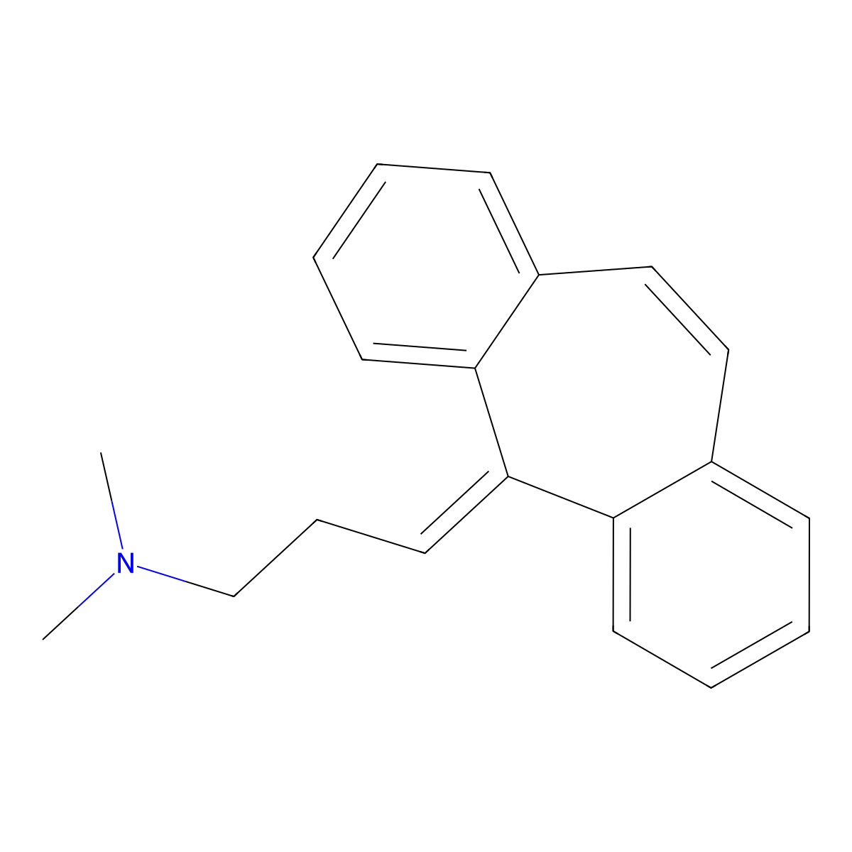 Cyclobenzaprine molecular structure, CAS 303-53-7
