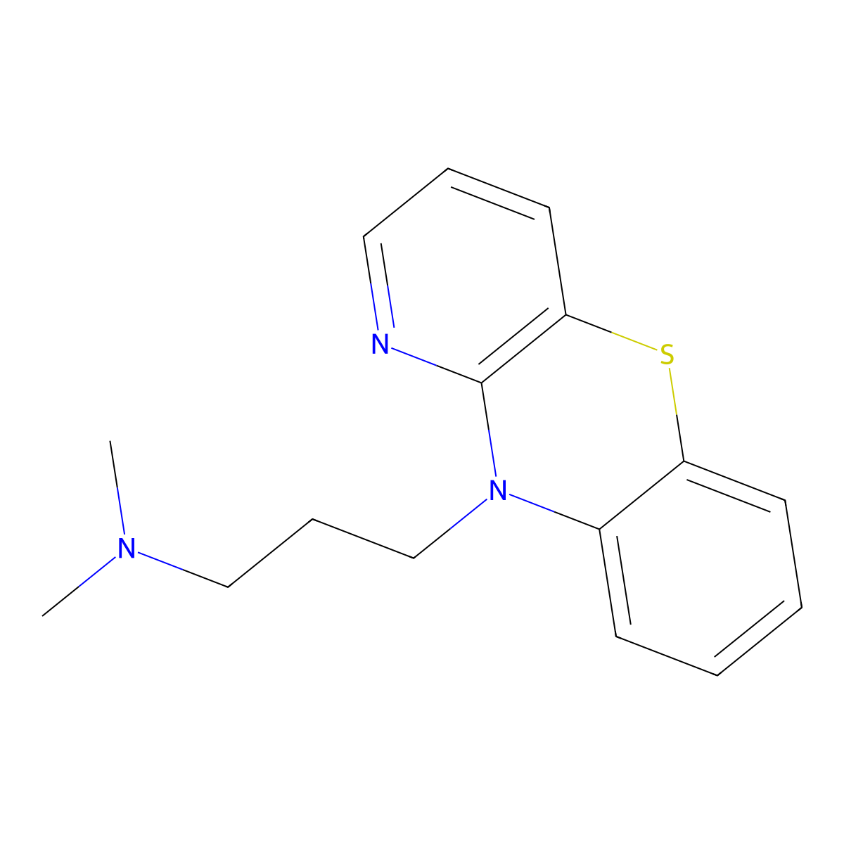 Prothipendyl molecular structure, CAS 303-69-5