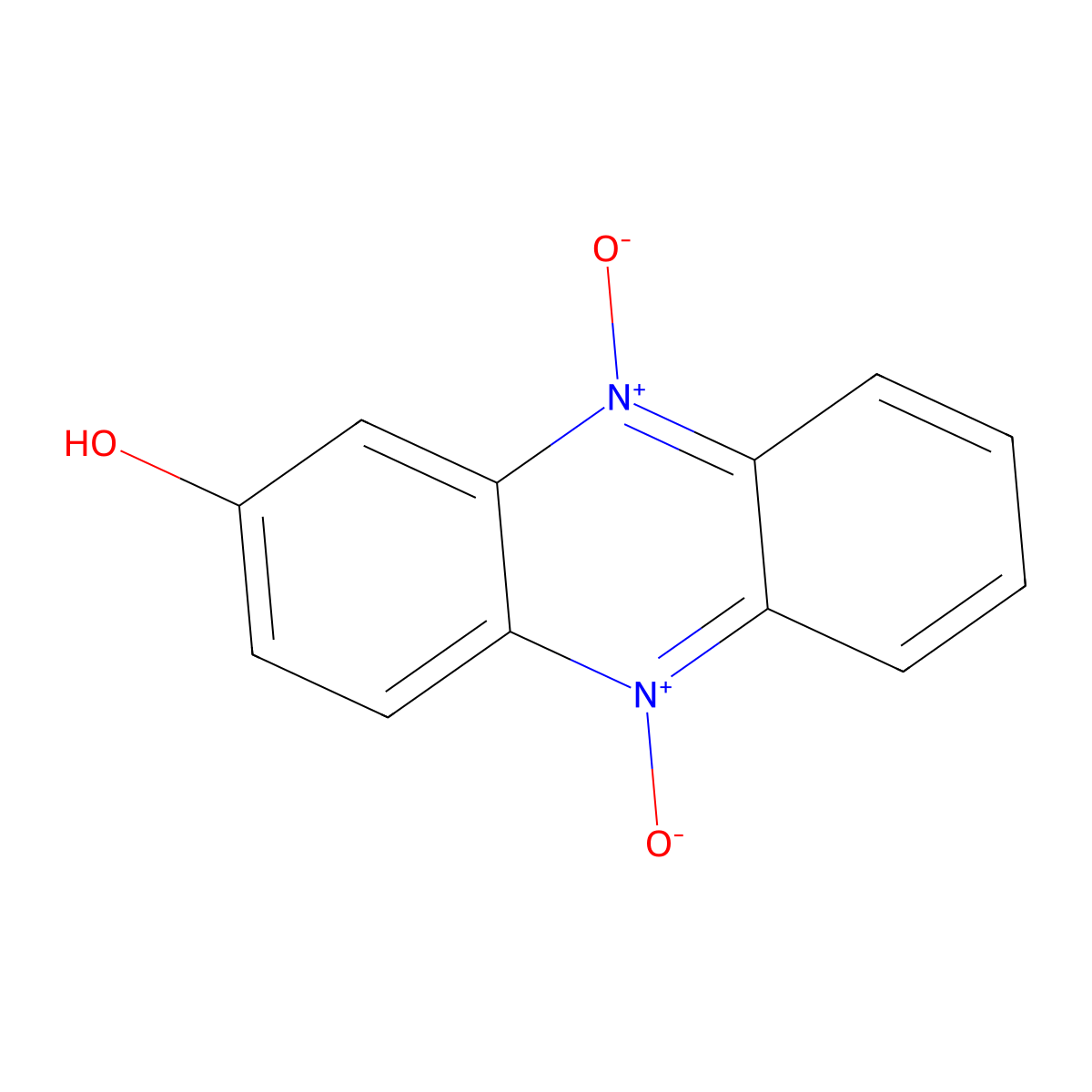 2-Hydroxyphenazine 5,10-Dioxide molecular structure, CAS 303-80-0