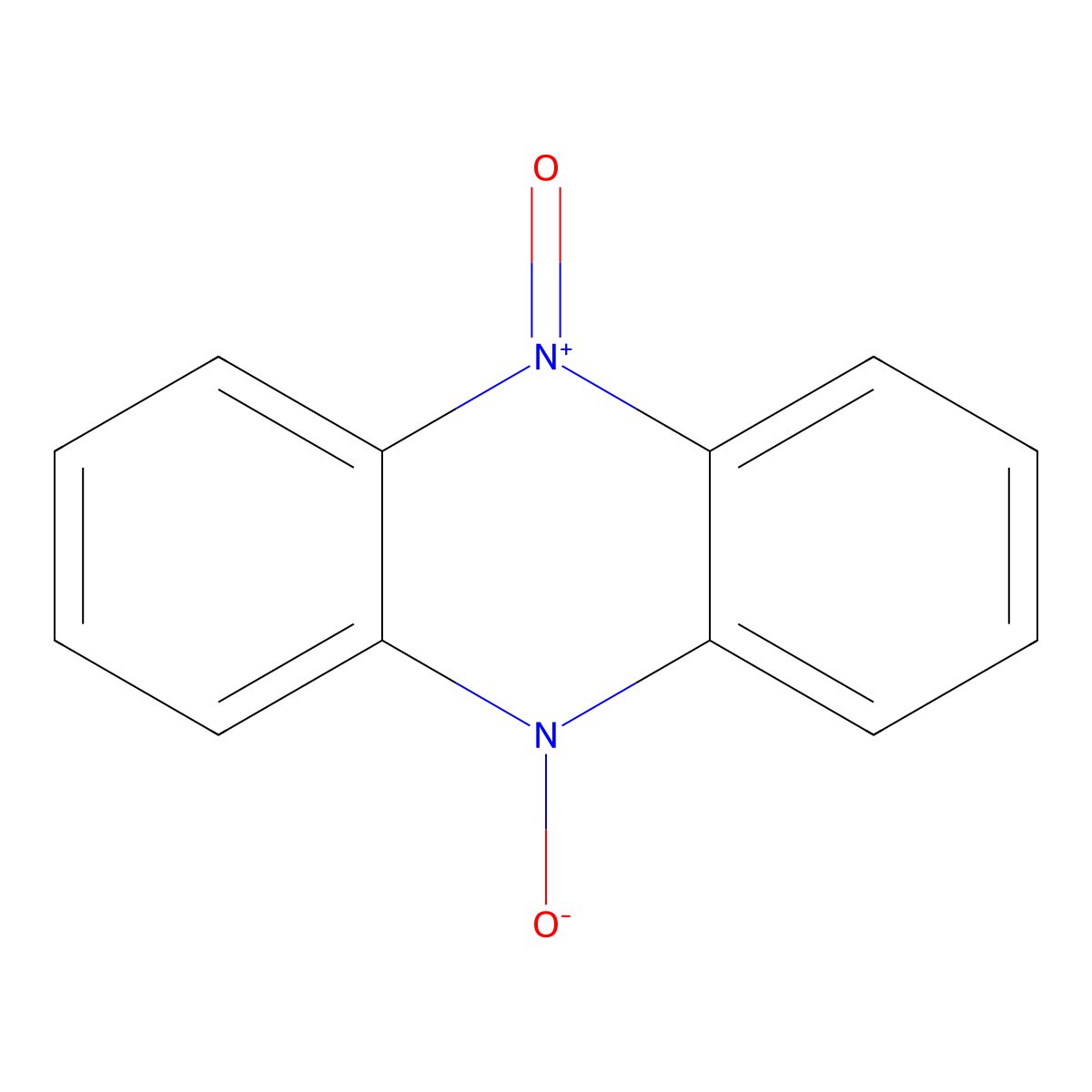 phenazine di-N-oxide molecular structure, CAS 303-83-3