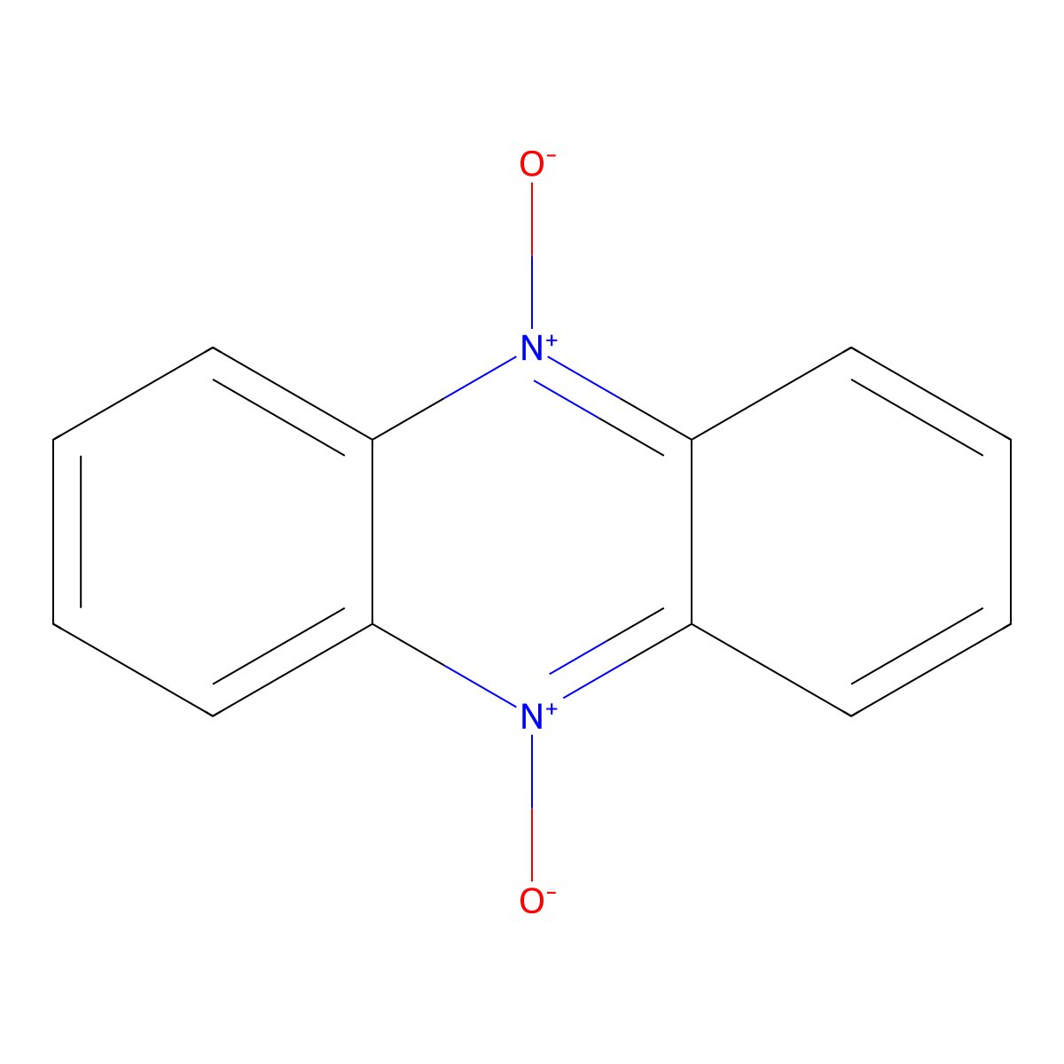 phenazine di-N-oxide molecular structure, CAS 303-83-3