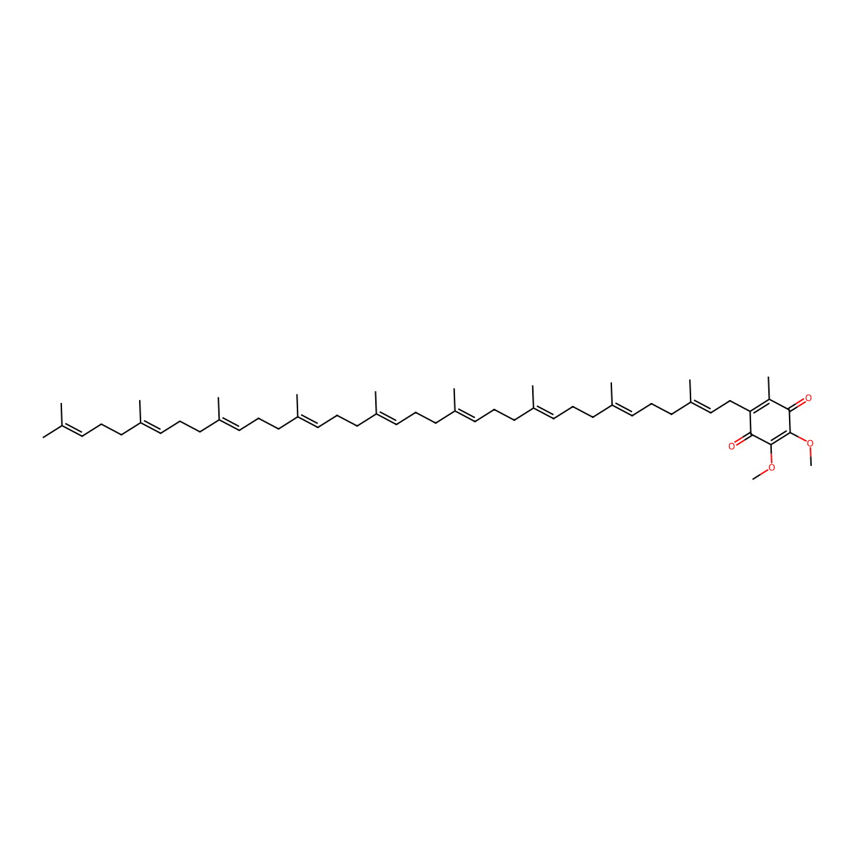 Ubiquinone 9 molecular structure, CAS 303-97-9