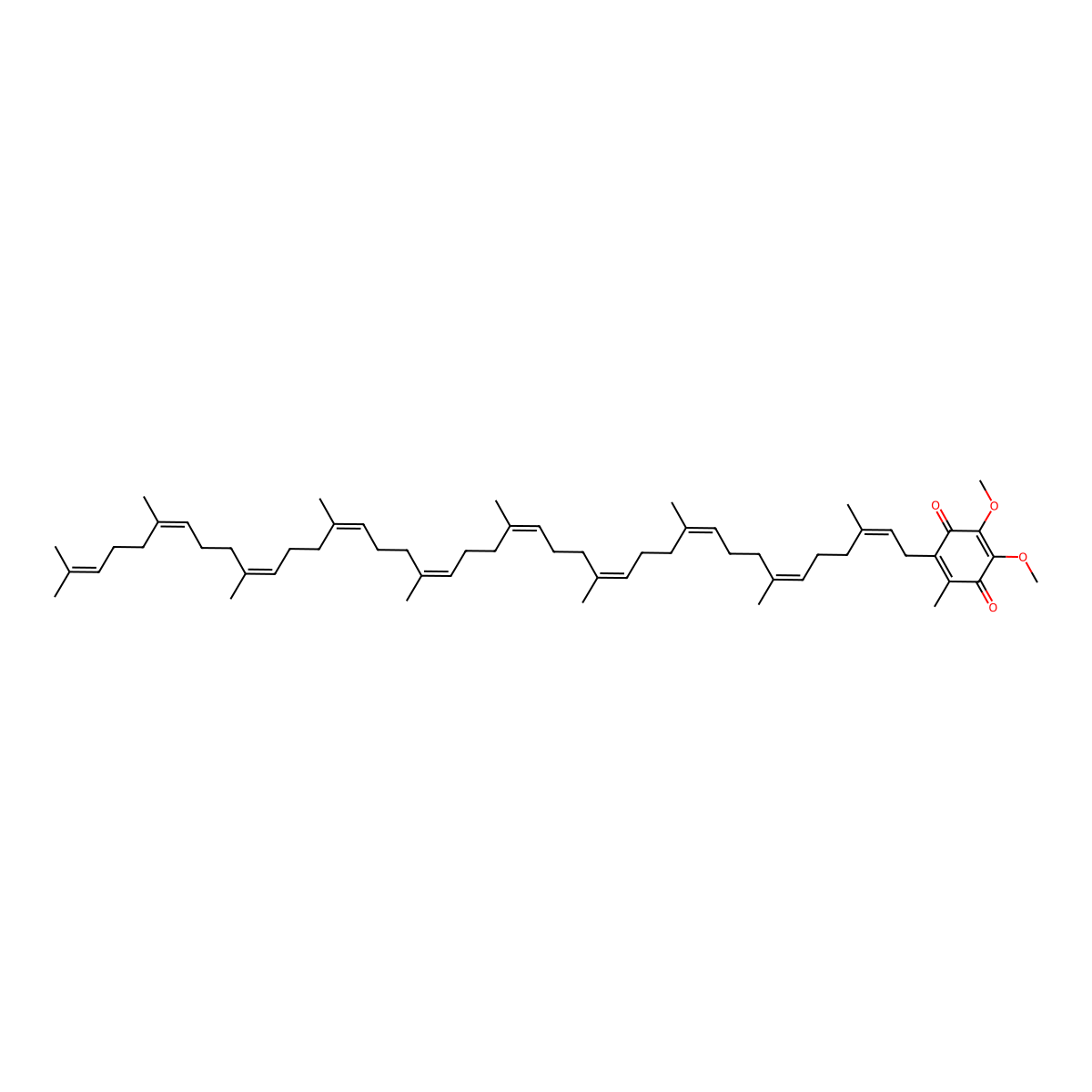 Coenzyme Q10 molecular structure, CAS 303-98-0