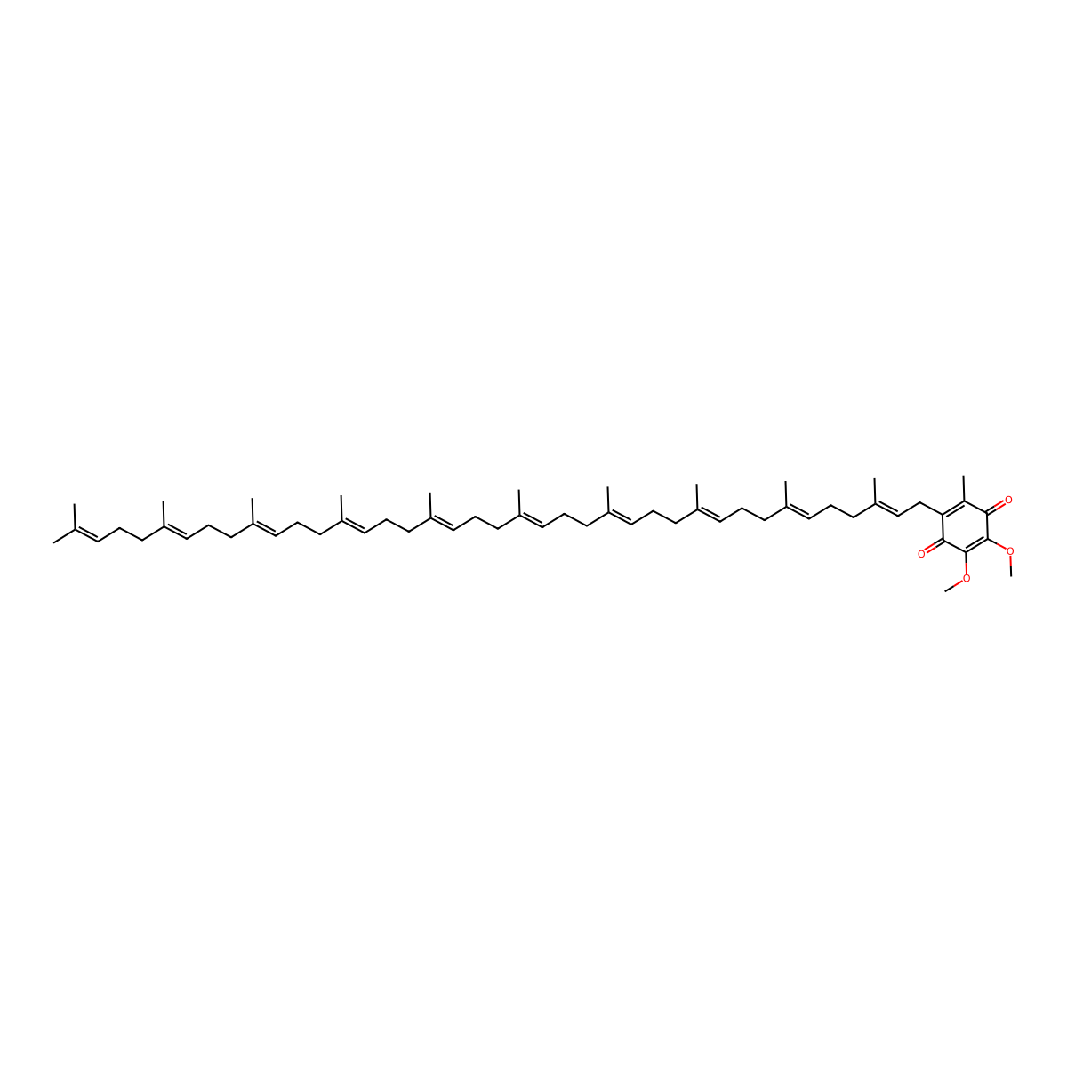 Coenzyme Q10 molecular structure, CAS 303-98-0