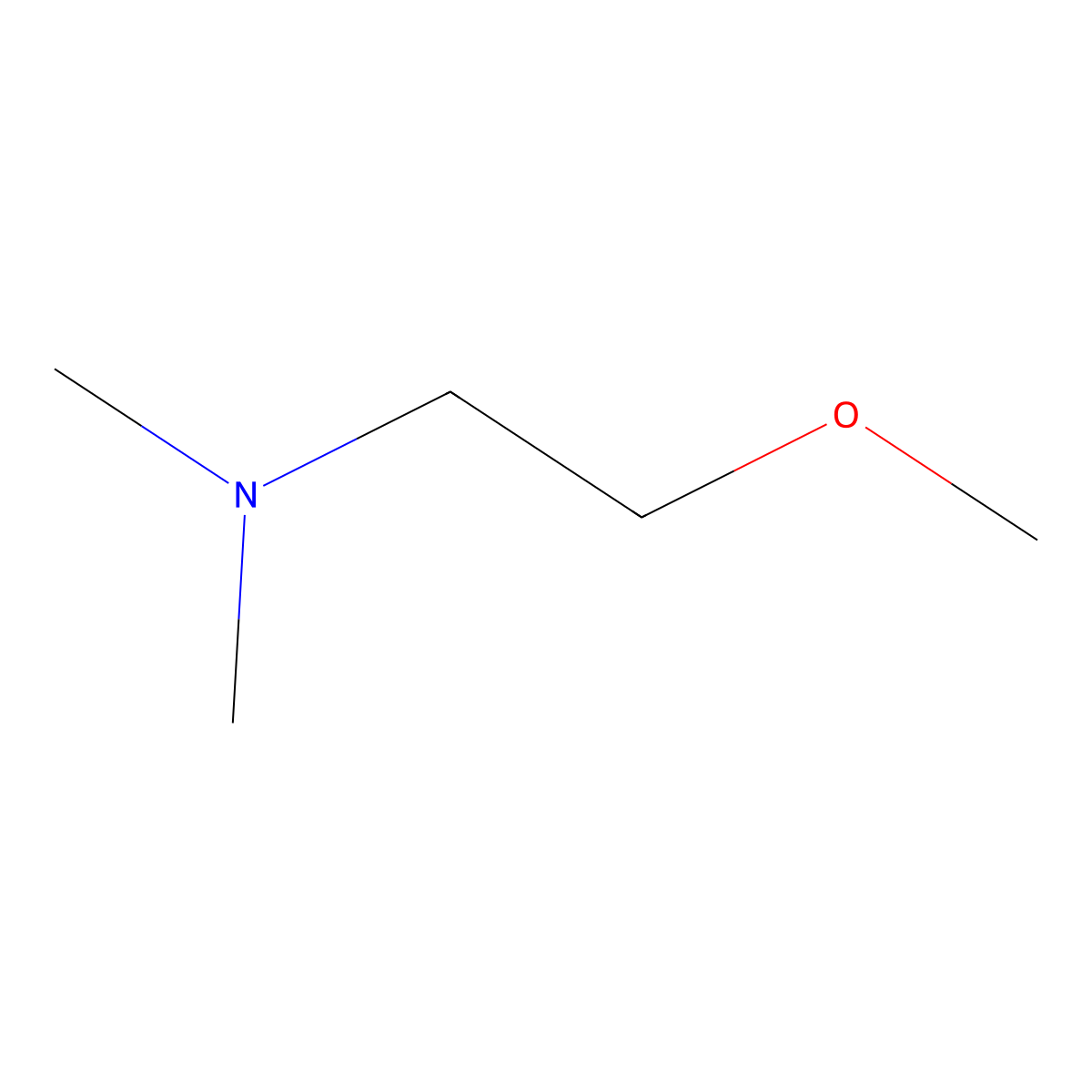 N,N-Dimethyl-2-methoxyethylamine molecular structure, CAS 3030-44-2