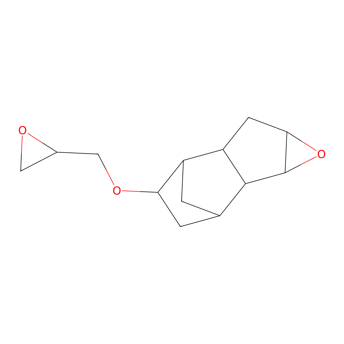 Octahydro-4-(oxiranylmethoxy)-2,5-methano-2H-indeno(1,2-b)oxirene molecular structure, CAS 3030-59-9