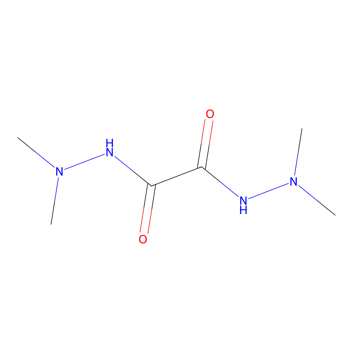1-N',1-N',2-N',2-N'-tetramethylethanedihydrazide molecular structure, CAS 3030-74-8