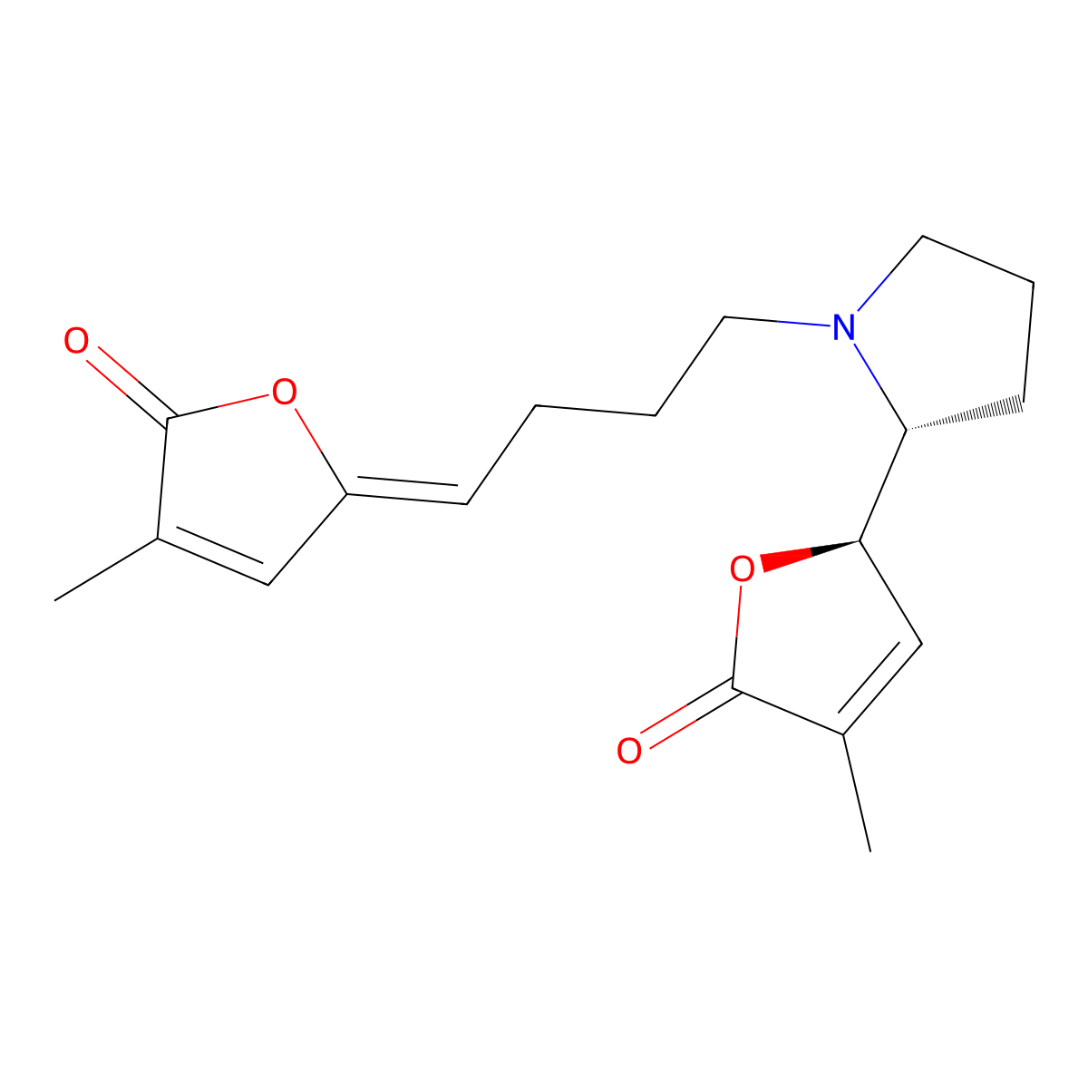 Pandamarilactonine A molecular structure, CAS 303008-80-2
