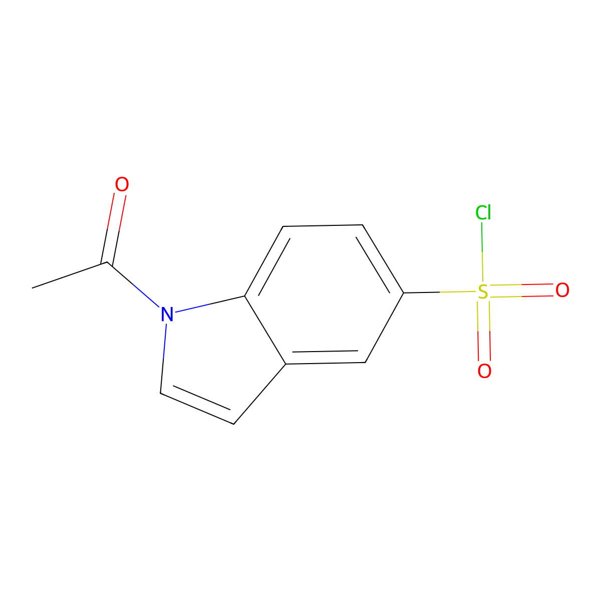 1-Acetyl-1H-indole-5-sulfonyl chloride molecular structure, CAS 303019-19-4
