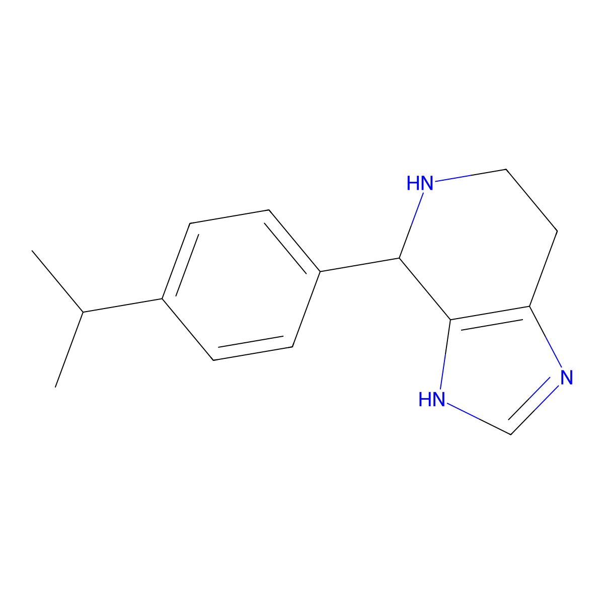 4-(4-isopropylphenyl)-4,5,6,7-tetrahydro-3H-imidazo[4,5-c]pyridine molecular structure, CAS 303021-39-8