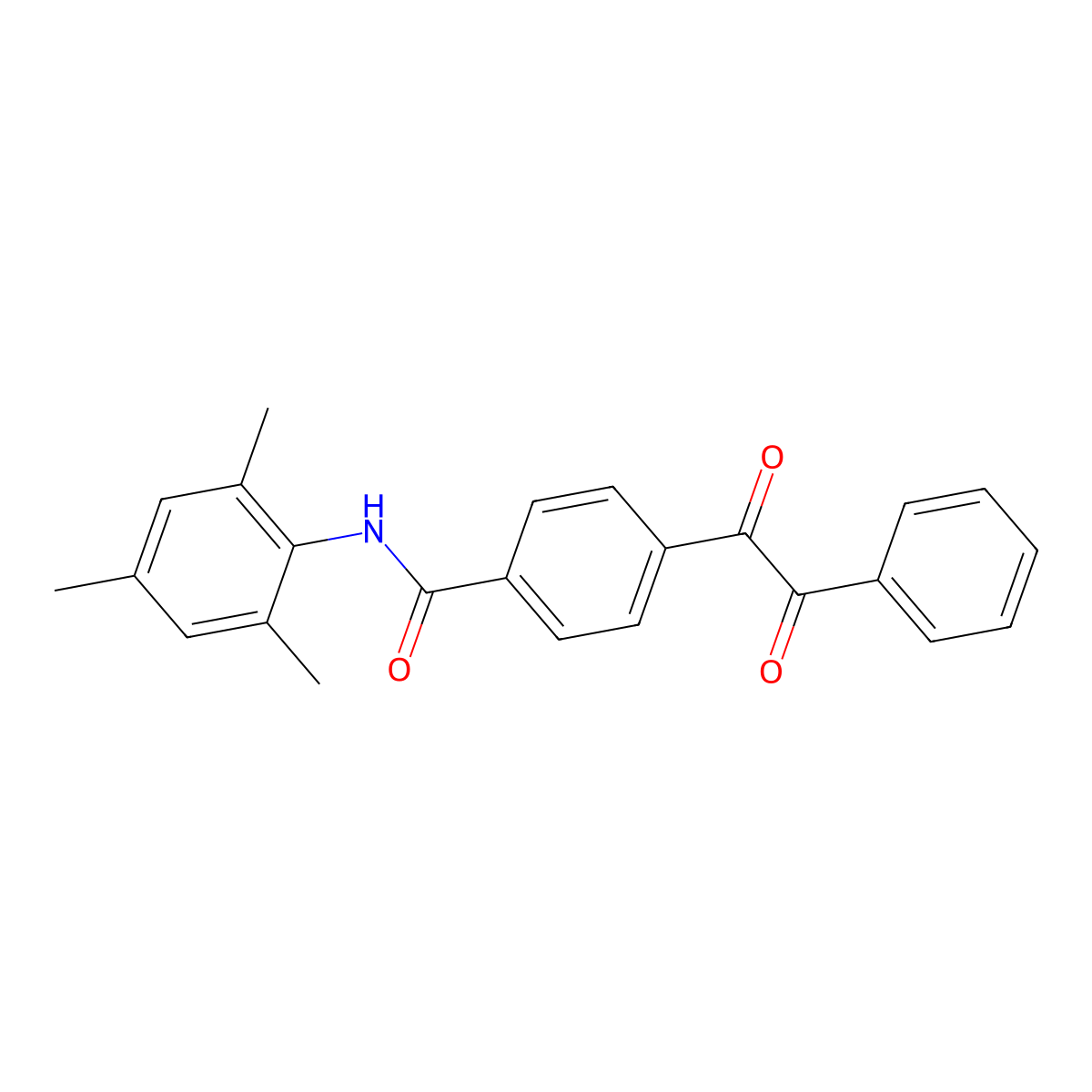 N-mesityl-4-[oxo(phenyl)acetyl]benzamide molecular structure, CAS 303031-72-3