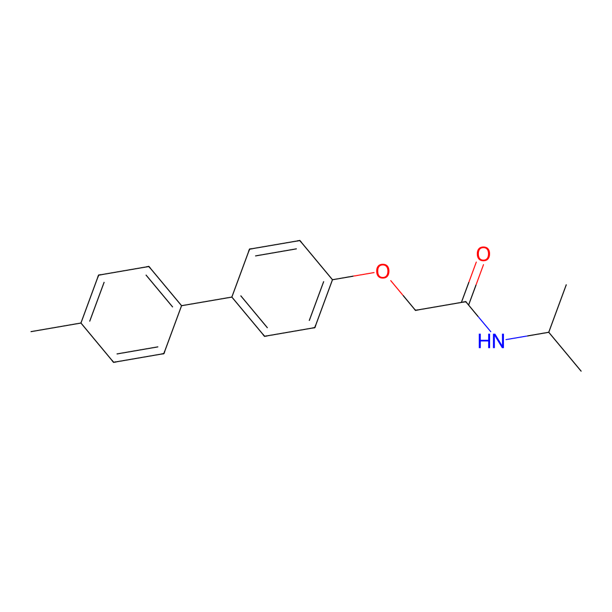 2-[4-(4-methylphenyl)phenoxy]-N-propan-2-ylacetamide molecular structure, CAS 303031-92-7
