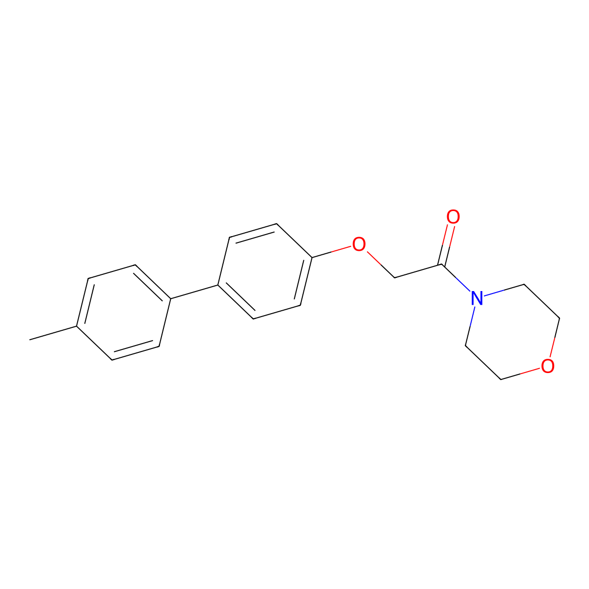 4-{[(4'-Methyl-4-biphenylyl)oxy]acetyl}morpholine molecular structure, CAS 303031-97-2