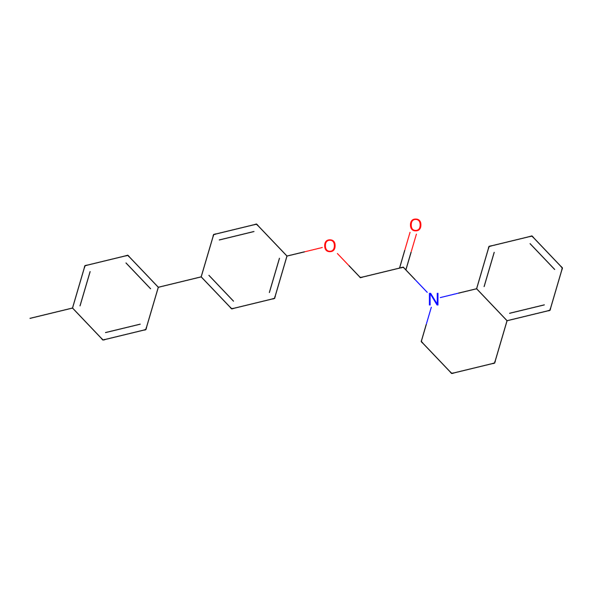 2-[4-(4-Methylphenyl)phenoxy]-1-(1,2,3,4-tetrahydroquinolyl)ethan-1-one molecular structure, CAS 303032-34-0